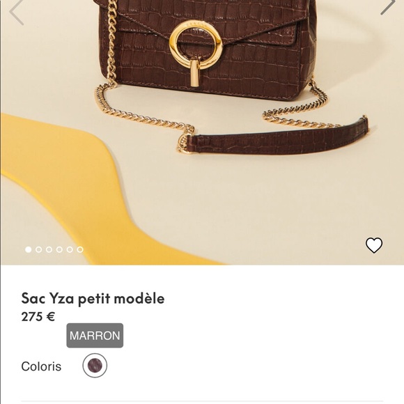 NEW Sandro yza small purse in brown croc - Picture 2 of 3